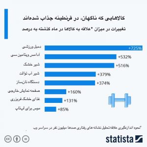 بازار چه کالاهایی در دوران قرنطینه داغ شد؟