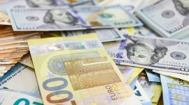 کاهش قیمت دلار و یورو در پایان معاملات توافقی امروز